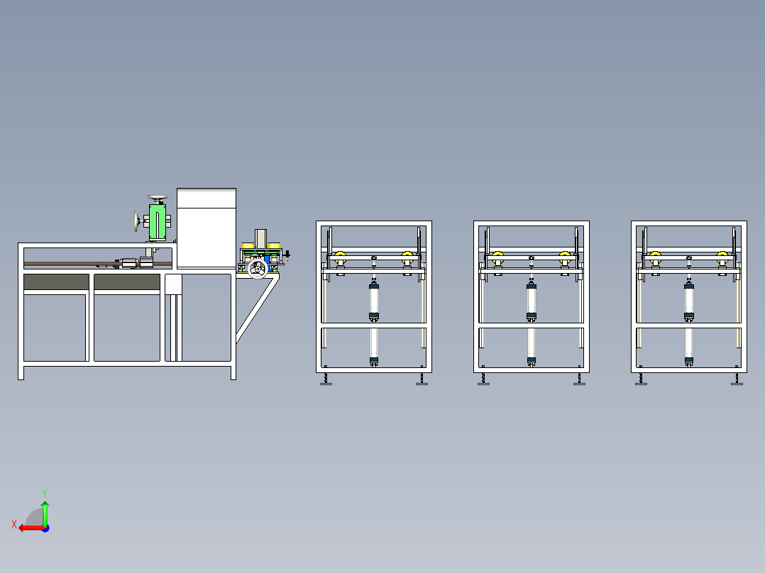 管材激光下料机后视图
