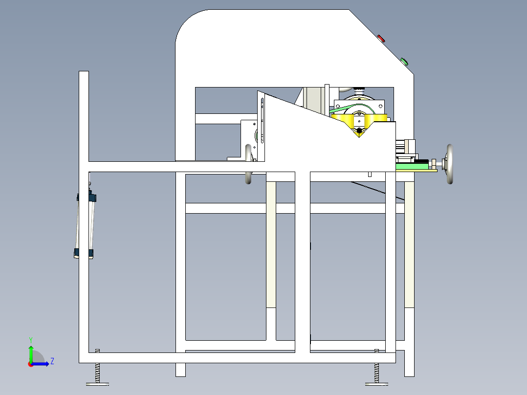 管材激光下料机左视图