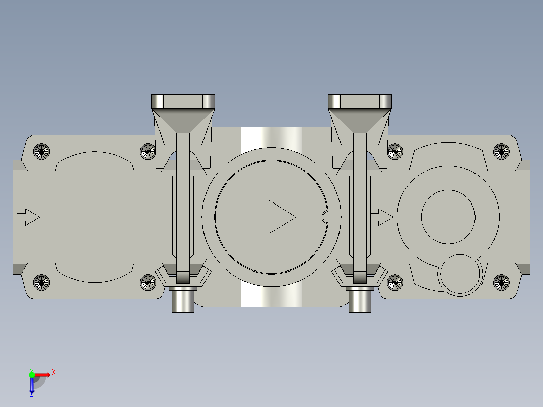 AC20-02C-A-三联件-SMC俯视图