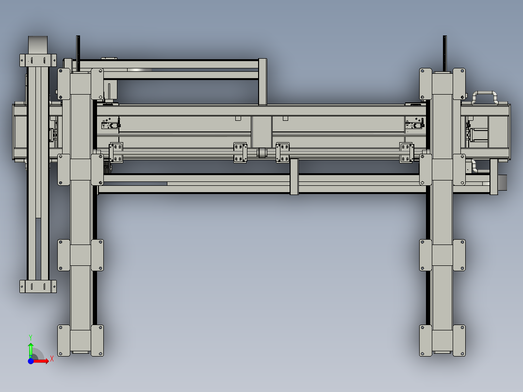 高精度机器人自动化移动系统前视图