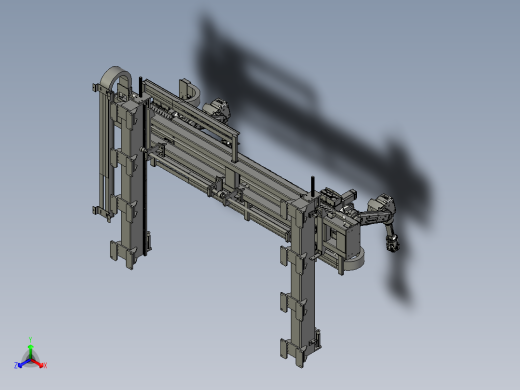 高精度机器人自动化移动系统正等轴测缩略图