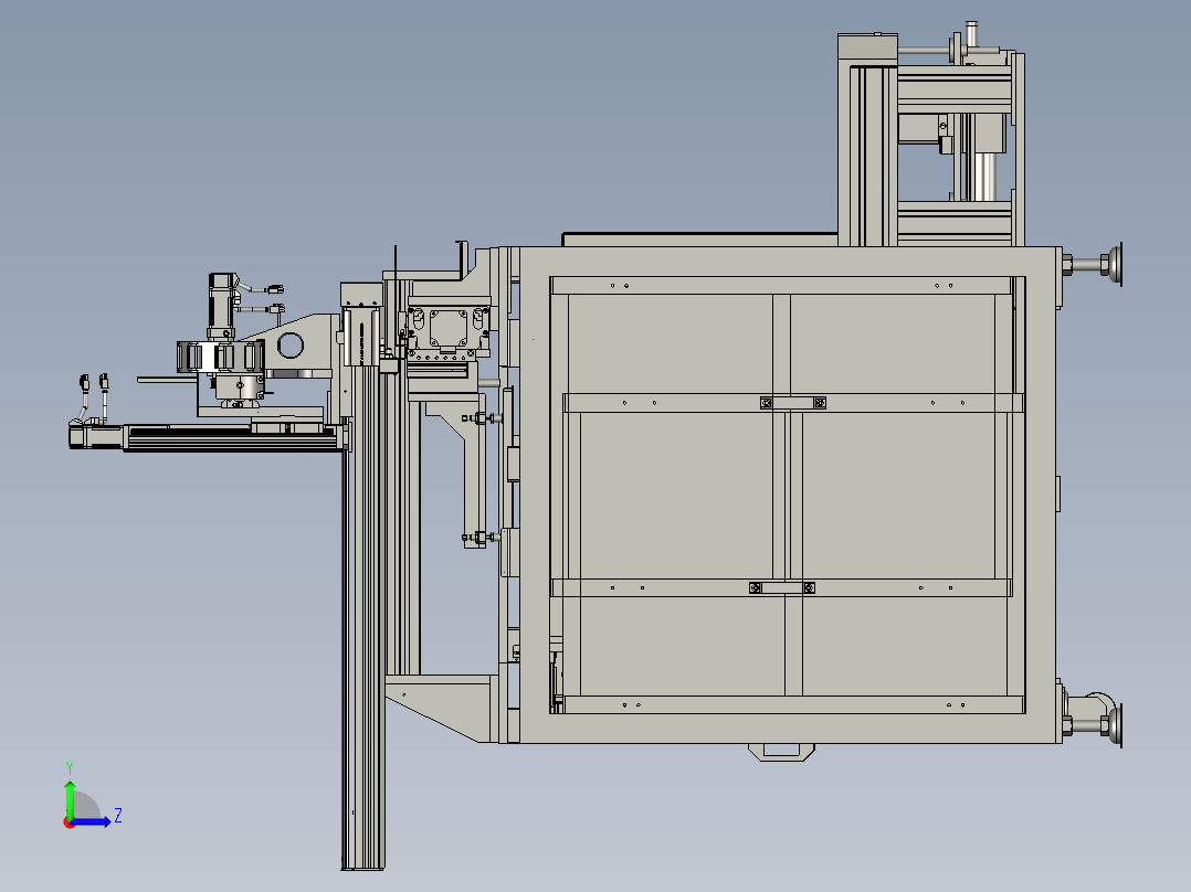 NJYL-160-206-100-00自动下料设备左视图