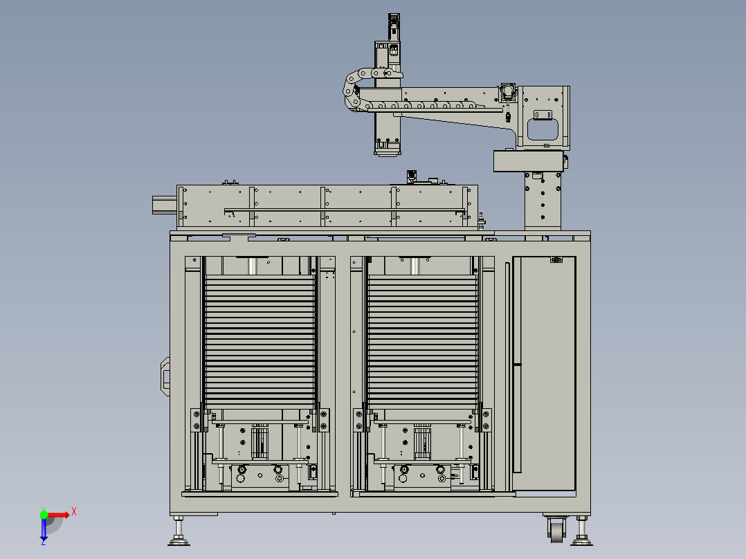 NJYL-160-206-100-00自动下料设备俯视图