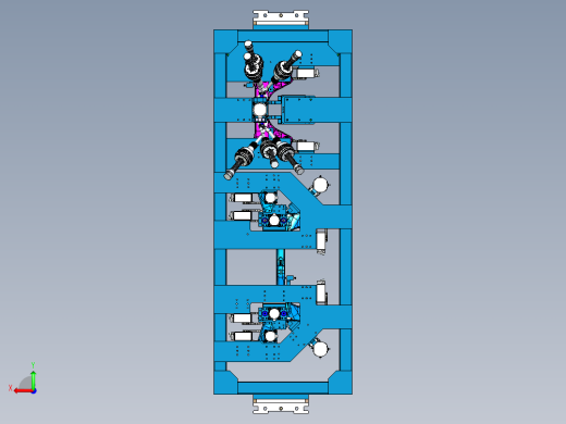副车架上部钣金单件焊接治具后视缩略图