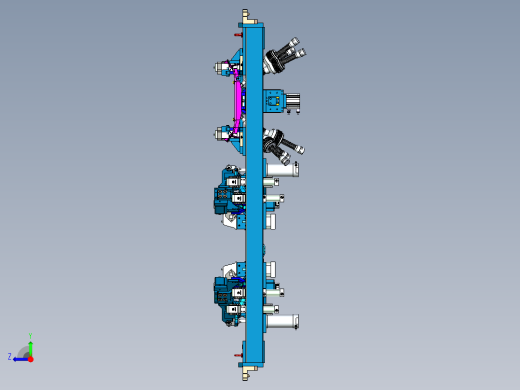 副车架上部钣金单件焊接治具右视缩略图
