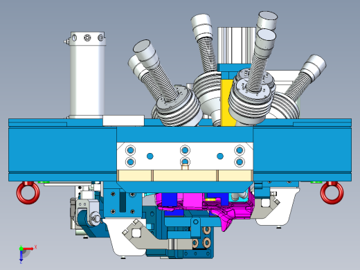 副车架上部钣金单件焊接治具俯视缩略图