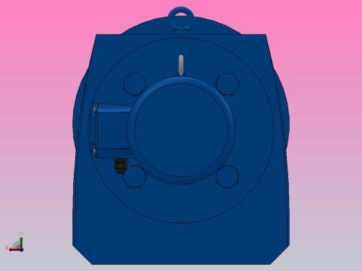 RF97法兰轴伸式安装斜齿轮减速机RF97-Y0.75-4P-80-M1-0°-Φ350后视缩略图