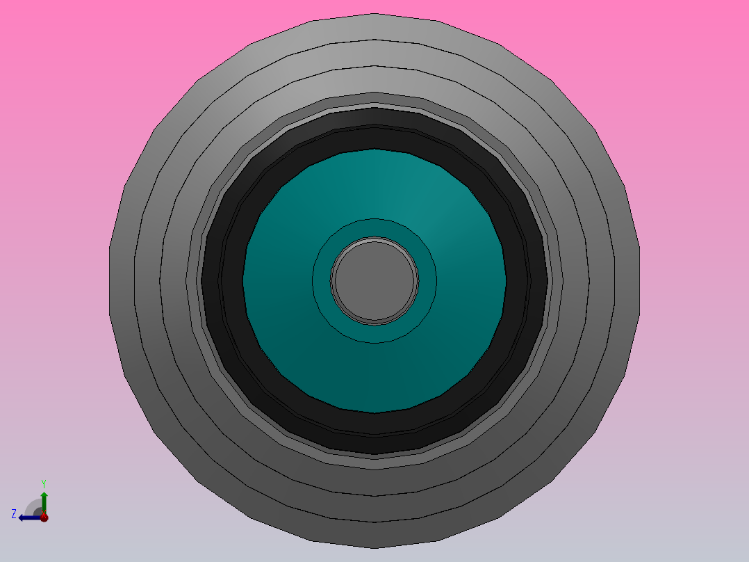 2650系统 多楔带轮锥套辊筒[2.650.HHJ.AFA-W=400]前视图