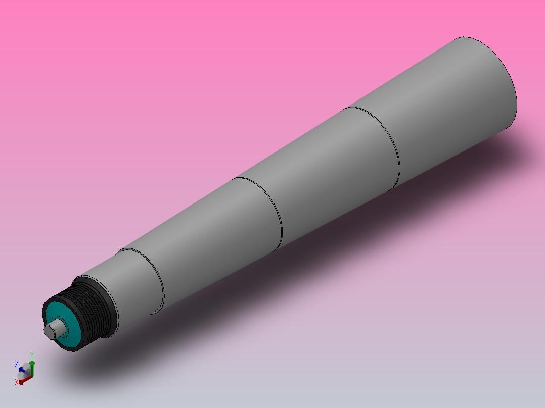 2650系统 多楔带轮锥套辊筒[2.650.HHJ.AFA-W=400]正等轴测图