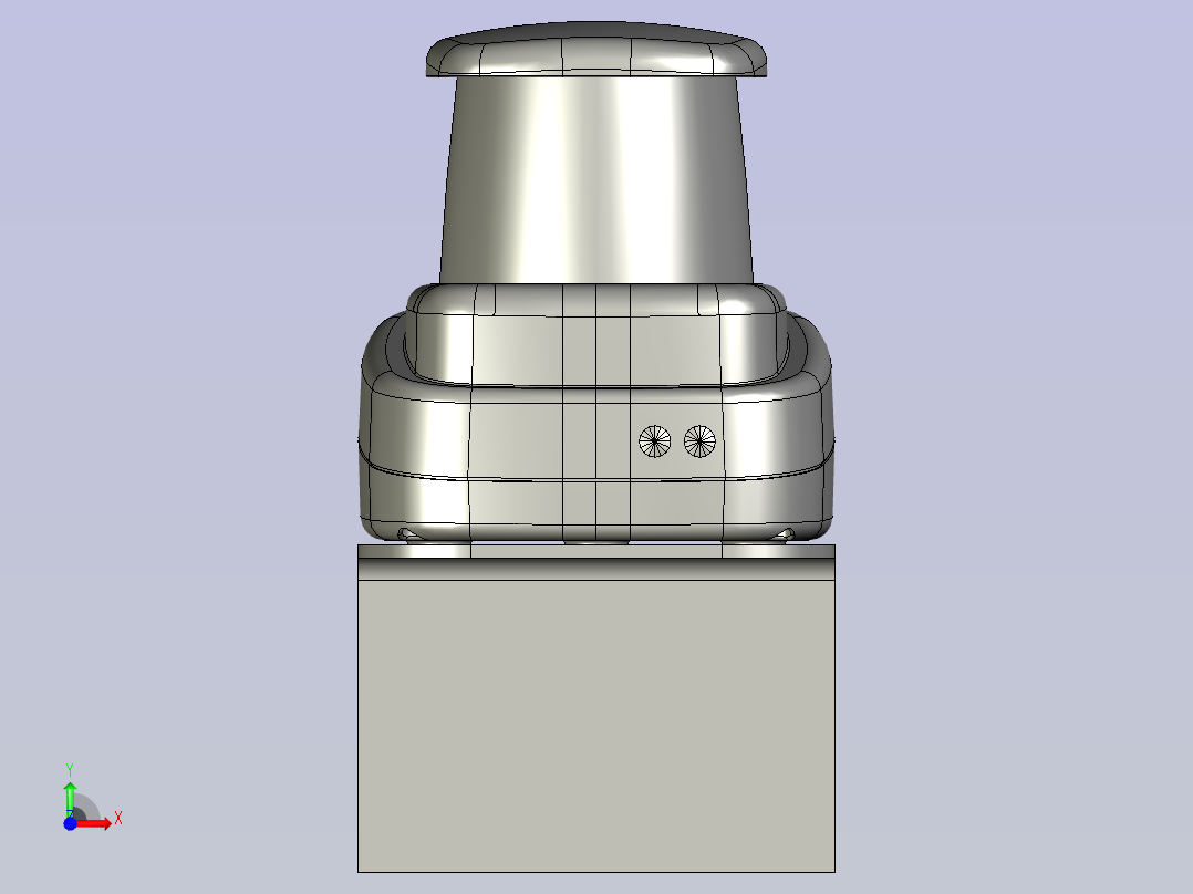 二维码LiDAR激光传感器前视图