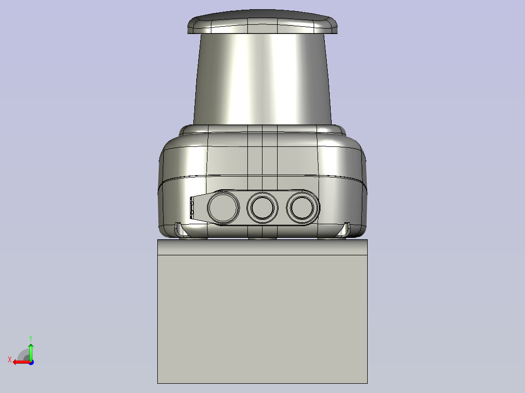 二维码LiDAR激光传感器后视图