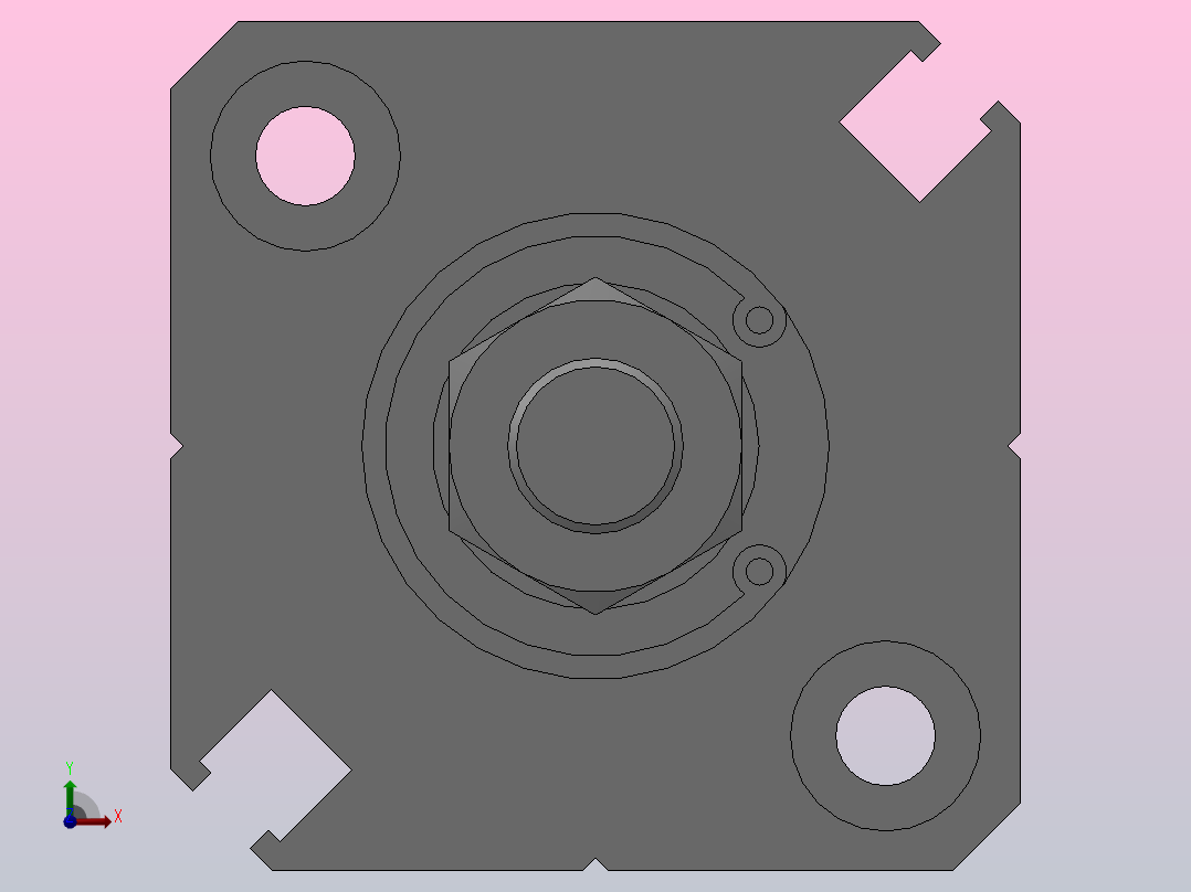 FY-ACQ超薄气缸系列[FY-CTACQS-16x30-B]前视图