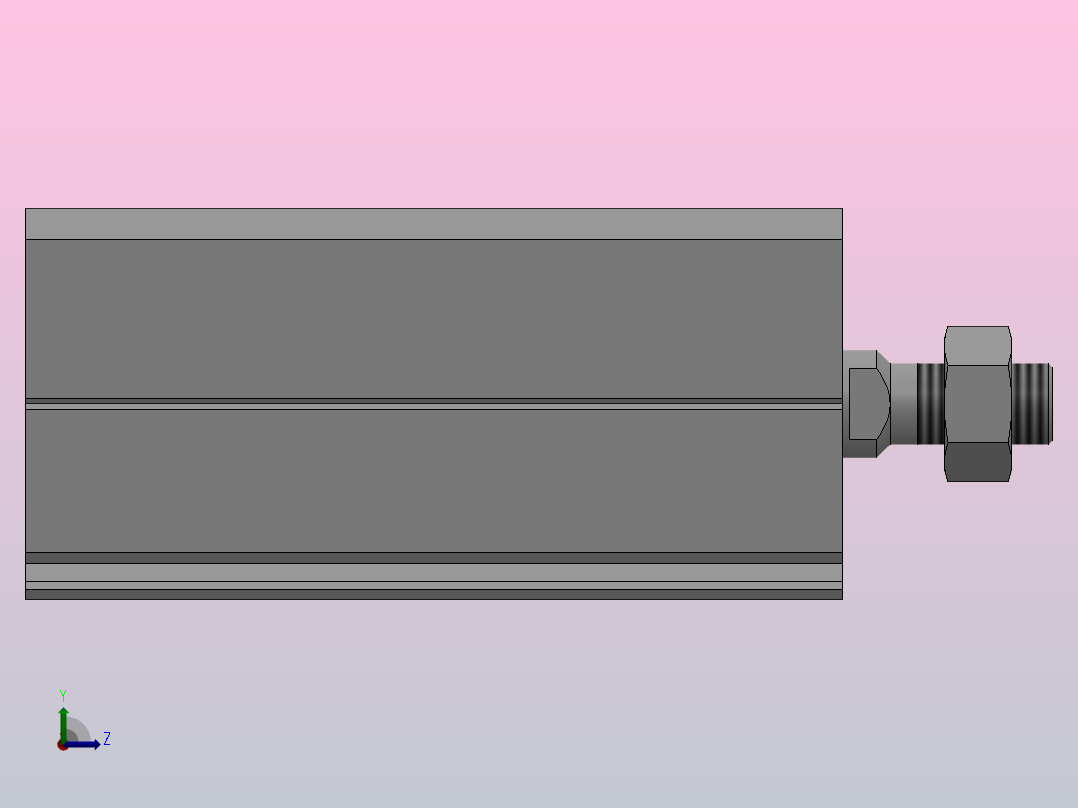FY-ACQ超薄气缸系列[FY-CTACQS-16x30-B]左视图