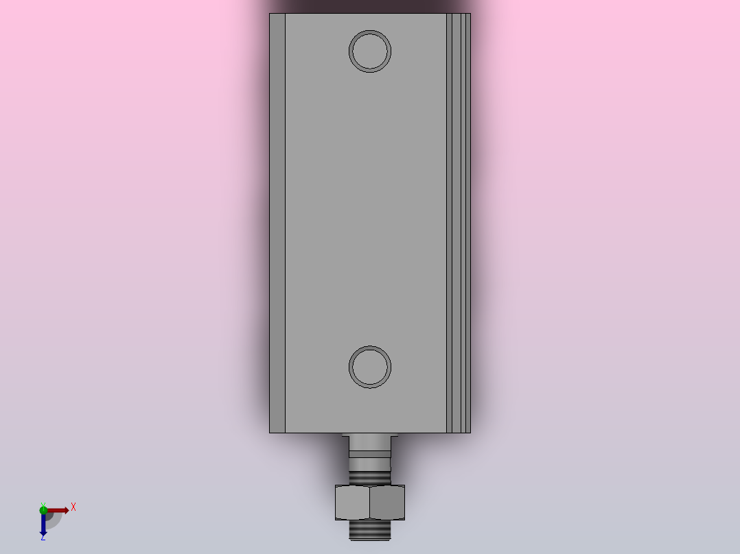 FY-ACQ超薄气缸系列[FY-CTACQS-16x30-B]俯视图