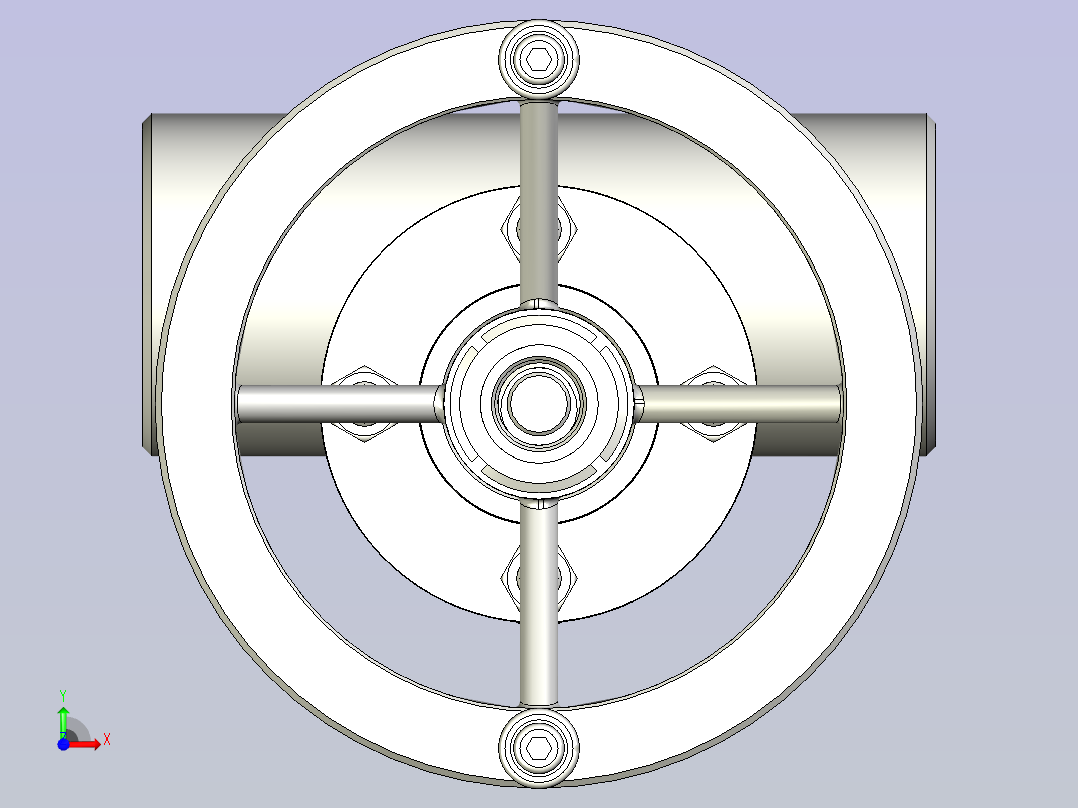管道排料取样阀前视图