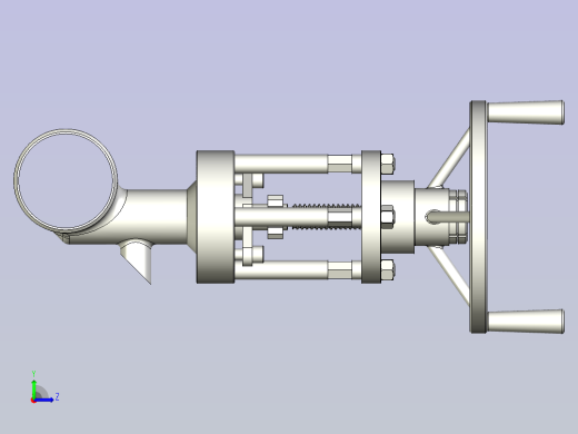 管道排料取样阀左视缩略图
