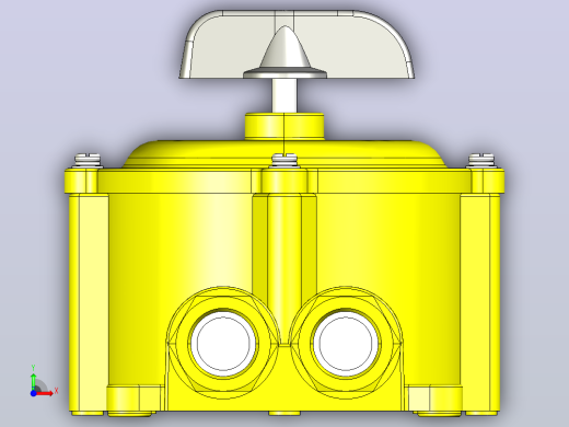 HZ10-25M_3组合开关三维模型202012前视缩略图