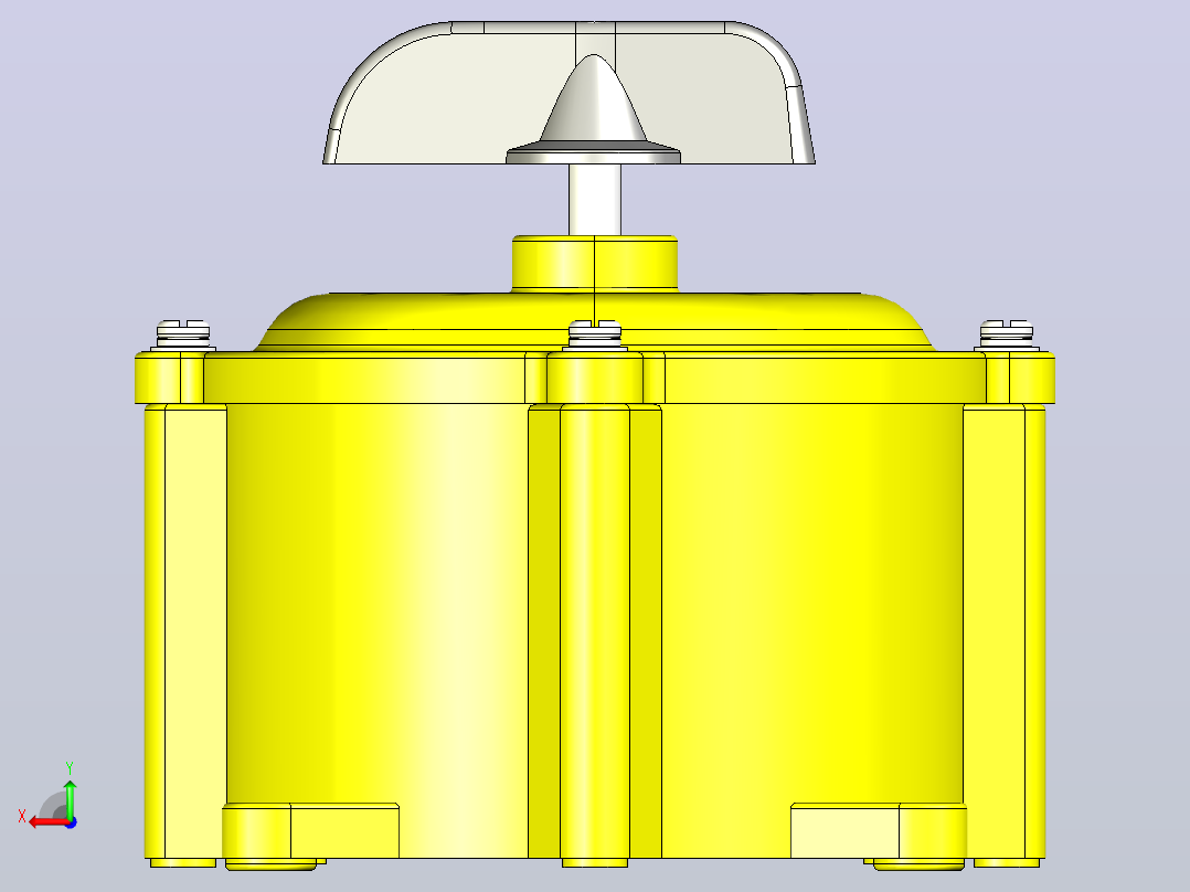 HZ10-25M_3组合开关三维模型202012后视图