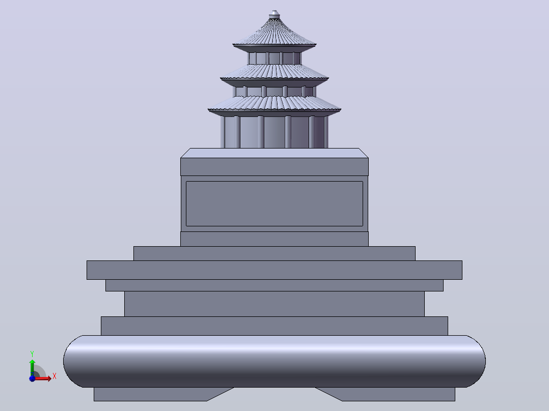 中国古建筑-2010版前视图