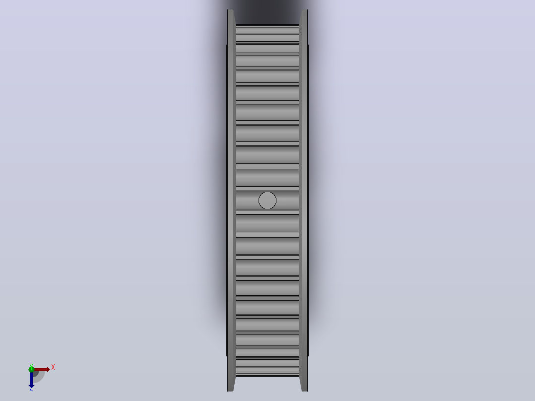 带顶丝圆孔标准型圆弧形齿同步带轮8YU型_S8YUHT-48-20-dt25-A俯视图