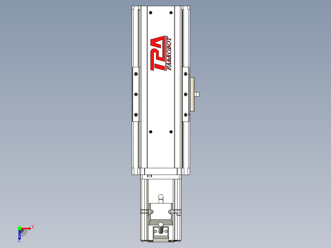 日规模组半封闭丝杆TPA-HNR-85S-1610C-L50-M-C-P20-N3俯视图