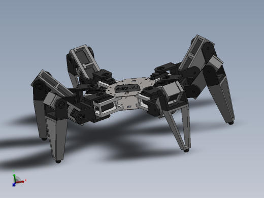 HEXBOT V1.1六足机器人简易结构