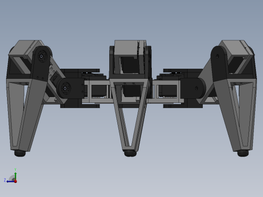 HEXBOT V1.1六足机器人简易结构右视缩略图