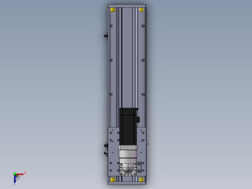 DMG135-BCM齿轮齿条模组直线滑台（电机后折）[DMG135-L11S400-DT400-C2U-BCM-P7]俯视缩略图