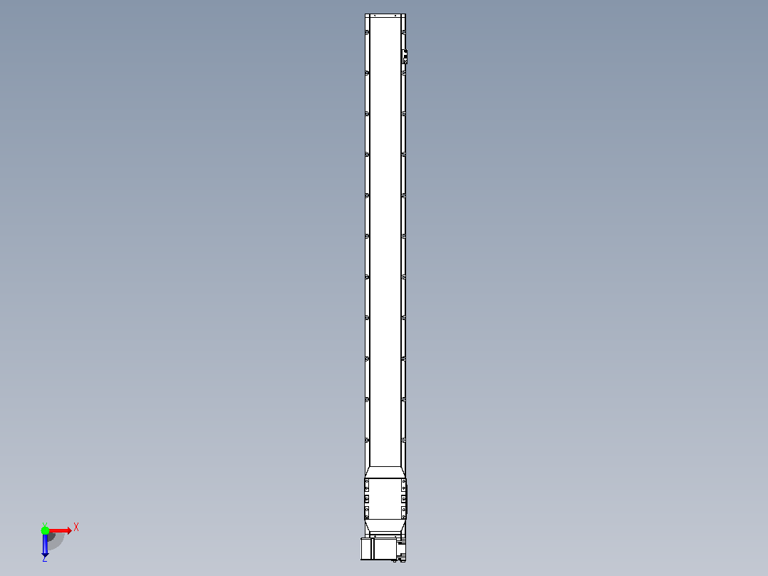 机器人皮带驱动直线轴TPA-GCB-150-P80-L1600-LP-M75-N3俯视图