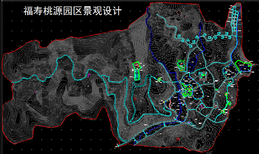 农家乐等18套生态农业观光度假区景观规划设计平面图纸CAD图纸