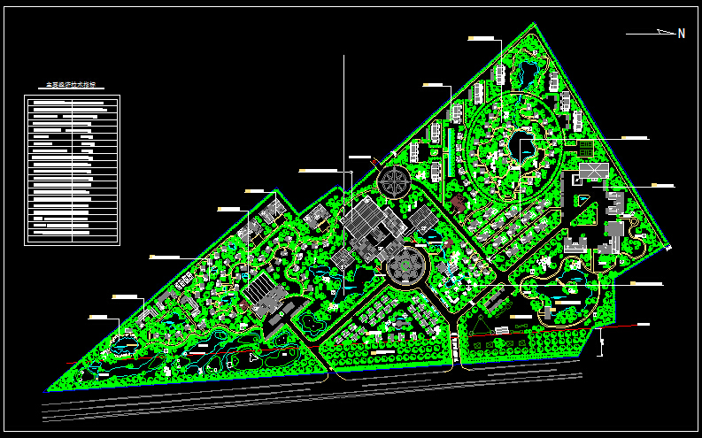 农家乐等18套生态农业观光度假区景观规划设计平面图纸CAD图纸