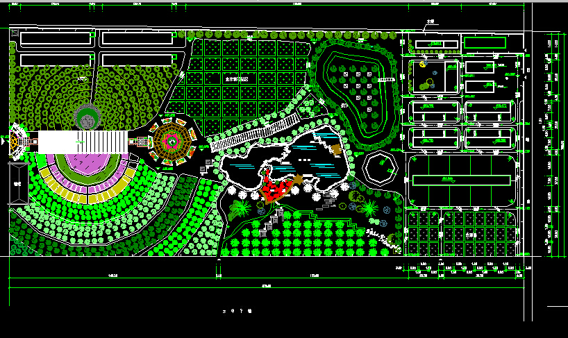 农家乐等18套生态农业观光度假区景观规划设计平面图纸CAD图纸