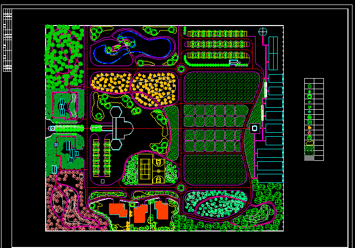 农家乐等18套生态农业观光度假区景观规划设计平面图纸CAD图纸