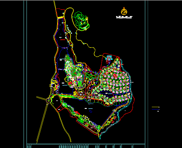农家乐等18套生态农业观光度假区景观规划设计平面图纸CAD图纸