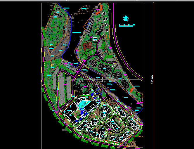 农家乐等18套生态农业观光度假区景观规划设计平面图纸CAD图纸