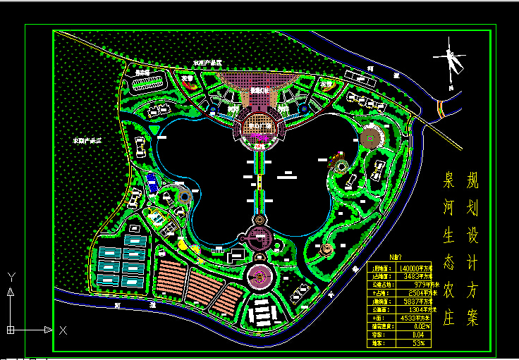 农家乐等18套生态农业观光度假区景观规划设计平面图纸CAD图纸