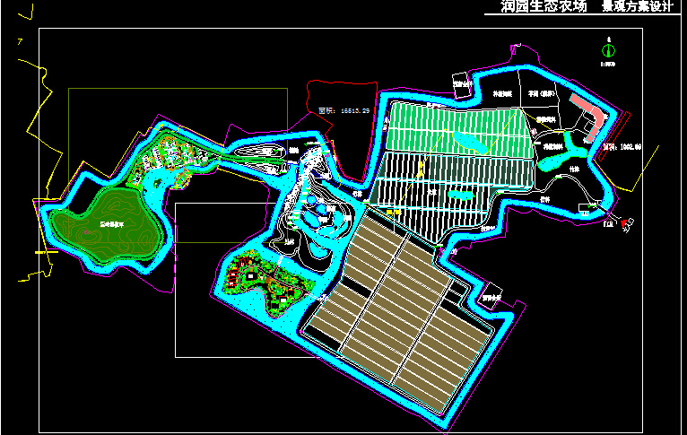 农家乐等18套生态农业观光度假区景观规划设计平面图纸CAD图纸