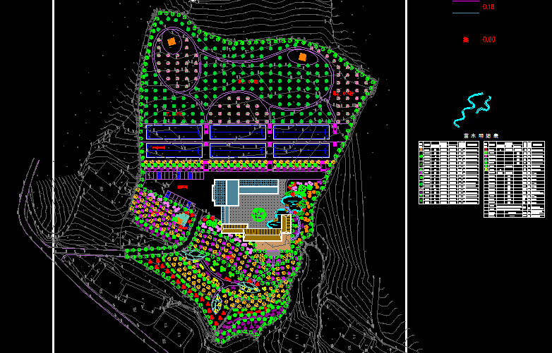 农家乐等18套生态农业观光度假区景观规划设计平面图纸CAD图纸