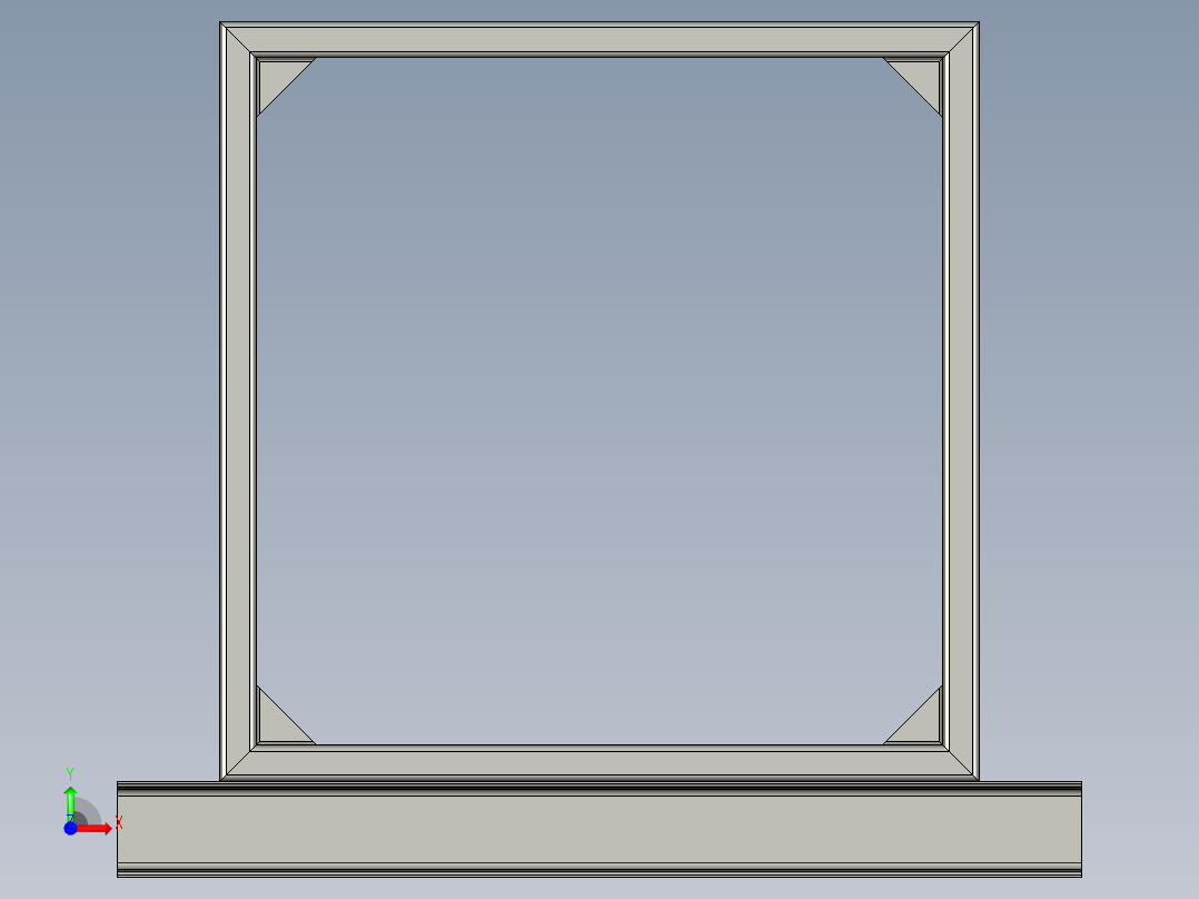 solidworks 焊接件图纸前视图