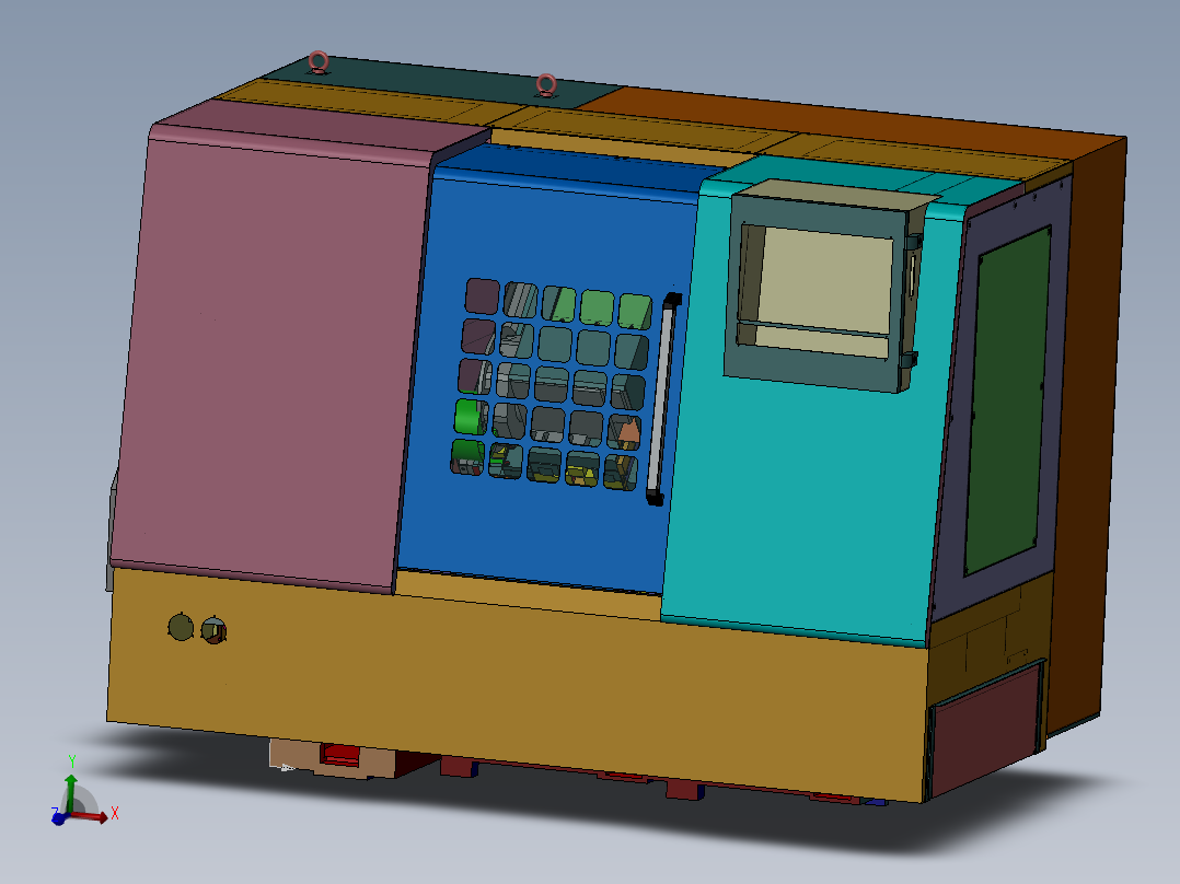 TC400精密斜床身数控车床主视图