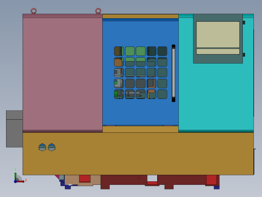 TC400精密斜床身数控车床前视缩略图