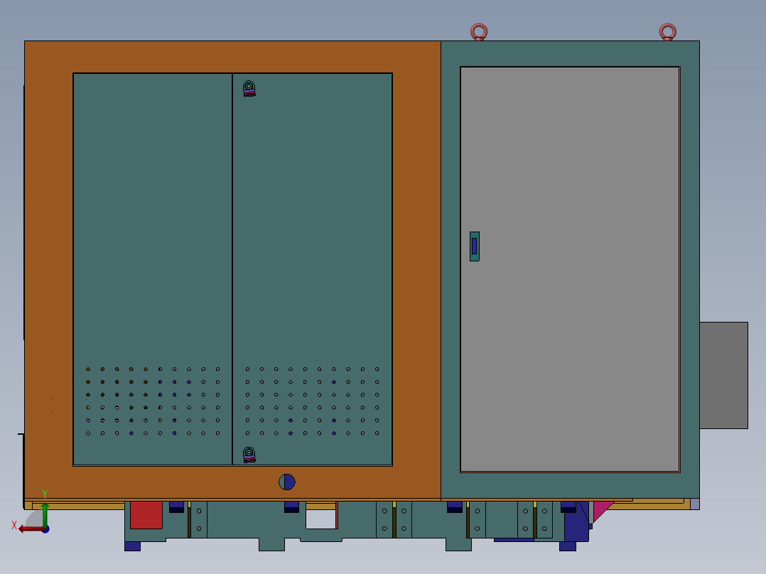 TC400精密斜床身数控车床后视图