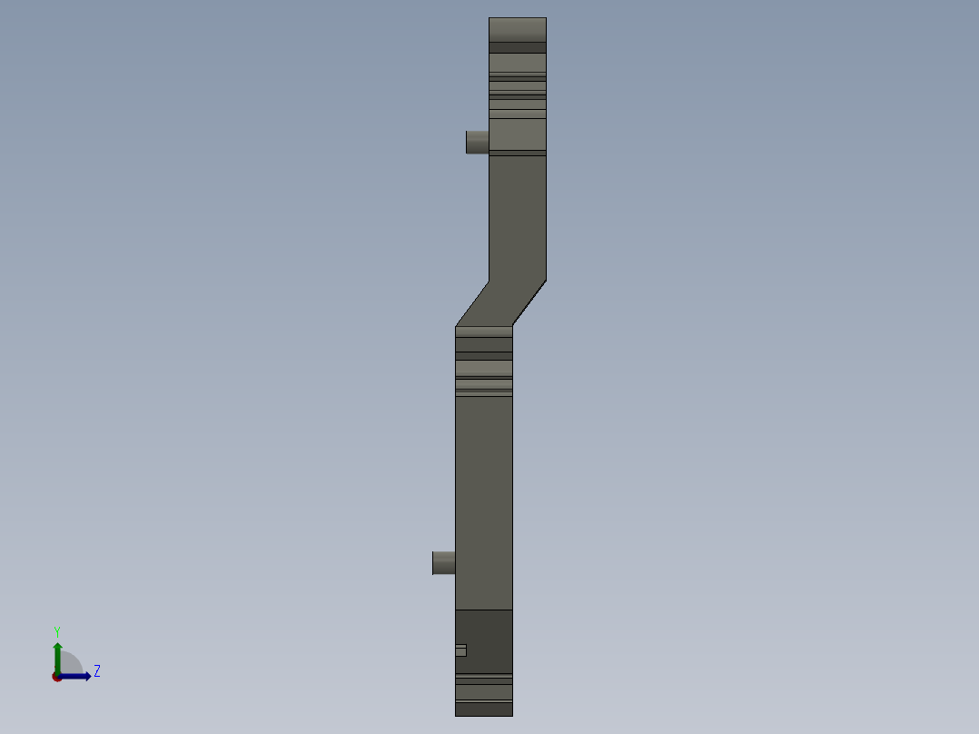 双层接线端子左视图