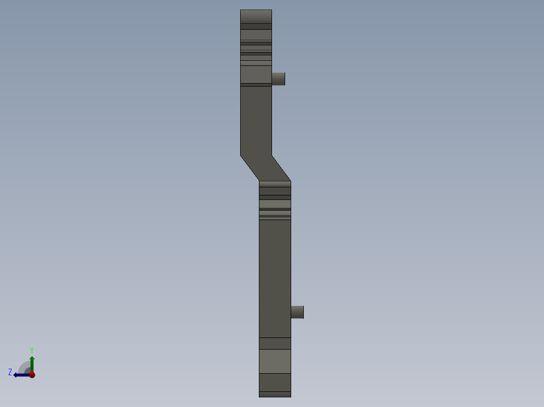 双层接线端子右视图