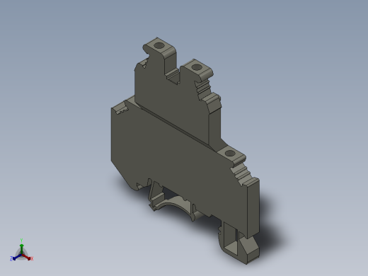 双层接线端子正等轴测缩略图