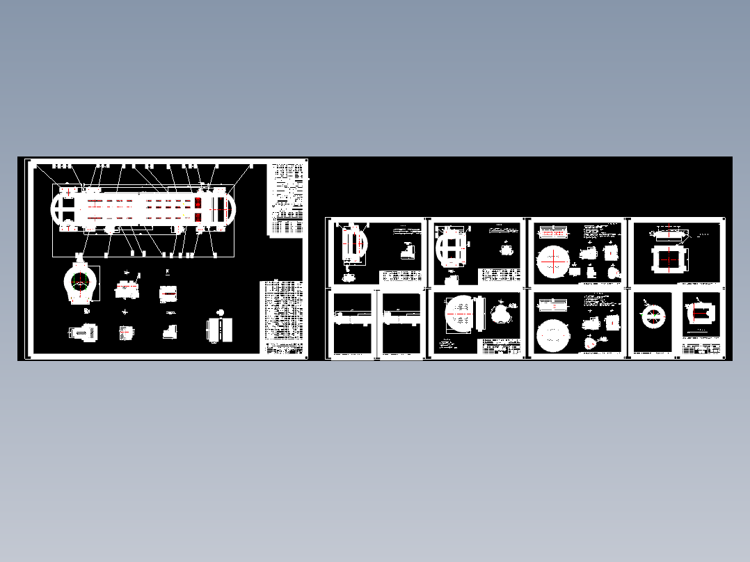流量为260th卧式蒸汽冷凝器 
