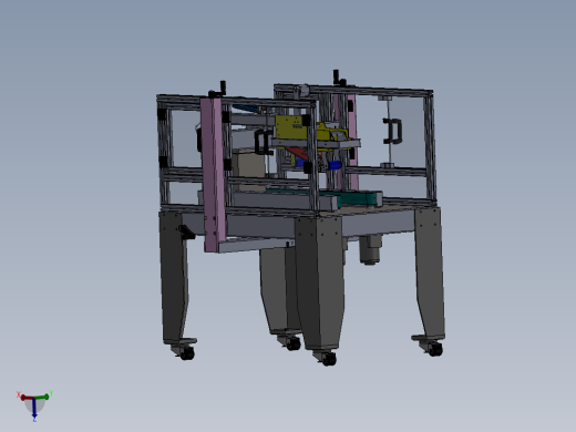 ZDH-BAOZ-009 封箱机（成熟产品）3D模型