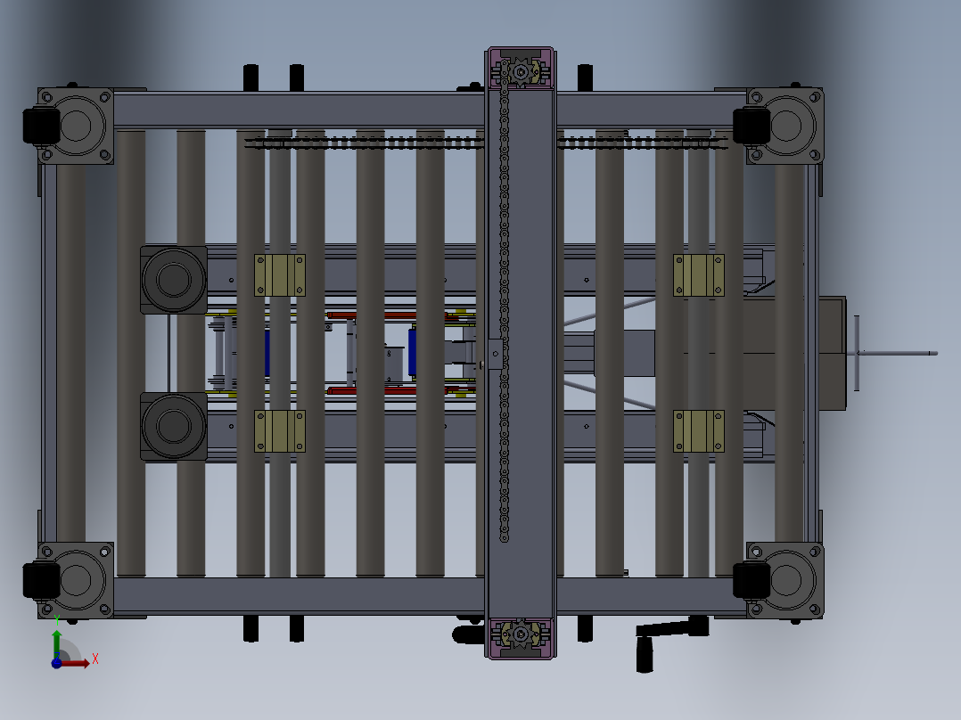 ZDH-BAOZ-009 封箱机（成熟产品）3D模型前视图