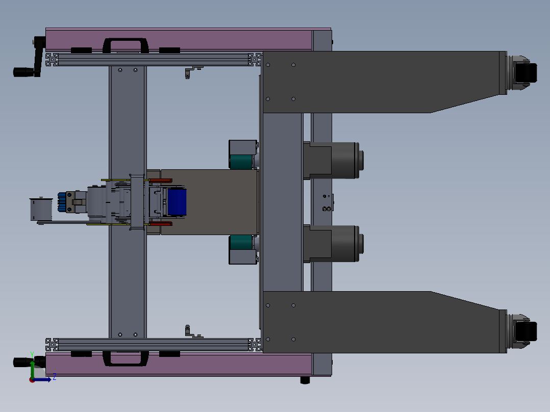 ZDH-BAOZ-009 封箱机（成熟产品）3D模型左视图