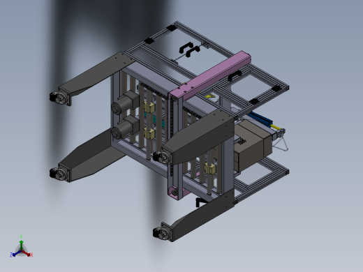 ZDH-BAOZ-009 封箱机（成熟产品）3D模型正等轴测缩略图